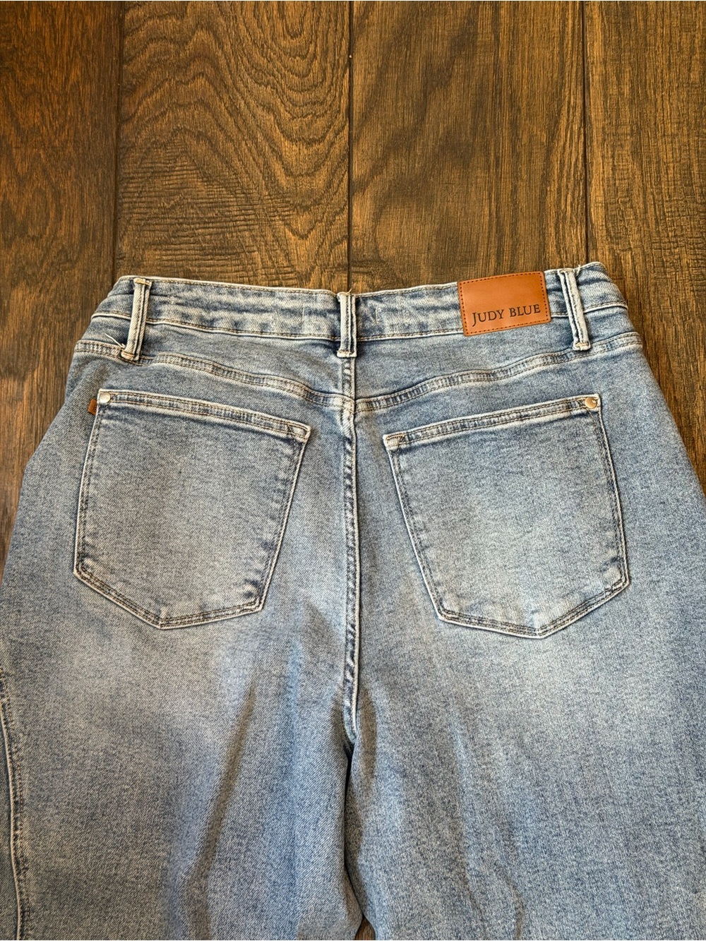 Judy Blue Light Wash Wide Leg Jeans - Picture 2 of 5